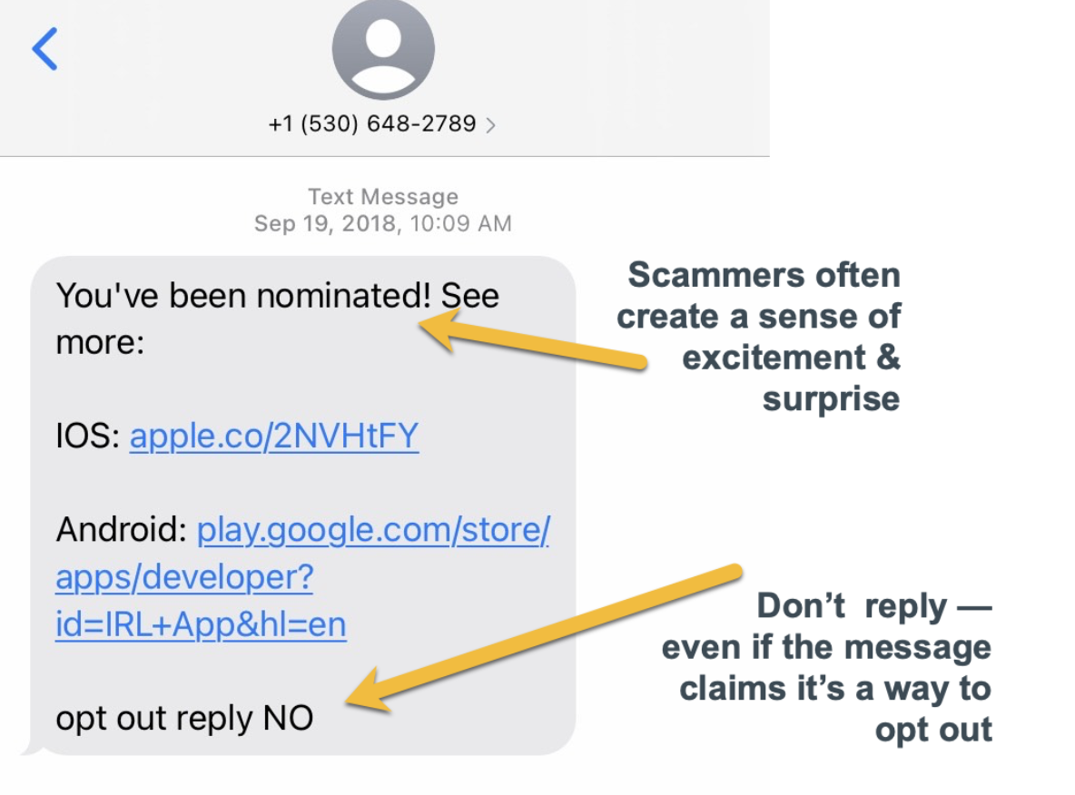 SMS Scams